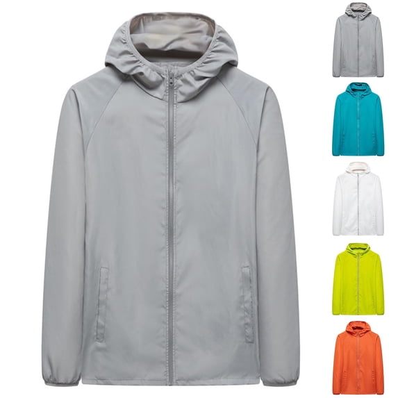 Betivan Mens Lightweight Jackets Water Resistant Windbreaker Packable Hooded Golf Jacket Men for Running Hiking