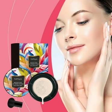Betivan Mushroom Head Air Cushion CC Cream - BB Cream Foundation Makeup, Long-Lasting Makeup Even Skin Tone, Concealer Moisturizing Oil Control Waterproof