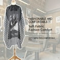 thumbnail image 1 of Betivan Professional Hairdressing Salon Nylon Cape with Closure Snap,Barber Styling Cape,Unisex Black Stripe Hair Cutting Cape, 1 of 5