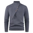 thumbnail image 1 of Betivan Sweaters Mens Turtleneck Button Up Cable Knit Winter Warm Long Sleeve Fall Pullover Sweater Tops, 1 of 3