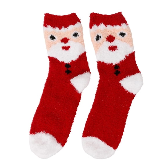 Betivan Unisex Fleece Floor Socks Thickened Warm Home Sleep Socks for Women & Men, Winter Family Style Floor Socks, Cute & Cozy Daily Wear