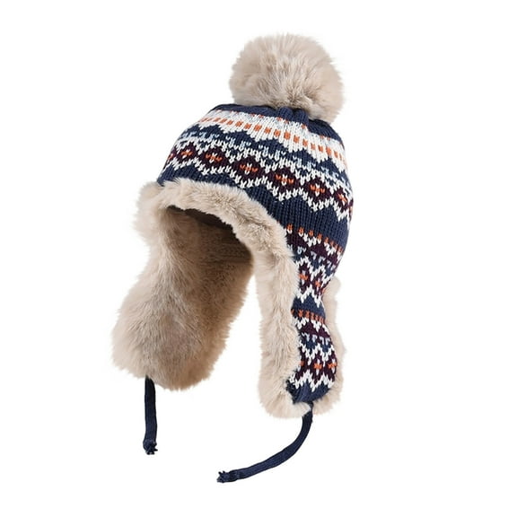 Betivan Unisex Winter Thicken Knitted Beanie Hat, Warm Fleece Lined Winter Hats for Men & Women, Outdoor Cycling Knitted Hat, Cold Weather Warm Hats