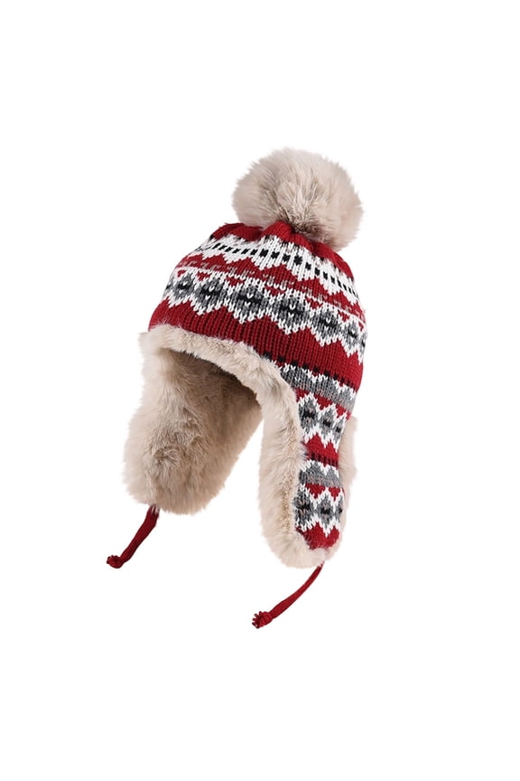 Unisex Winter Thicken Knitted Beanie Hat, Warm Fleece Lined Winter Hats for Men & Women, Outdoor Cycling Knitted Hat, Cold Weather Warm Hats