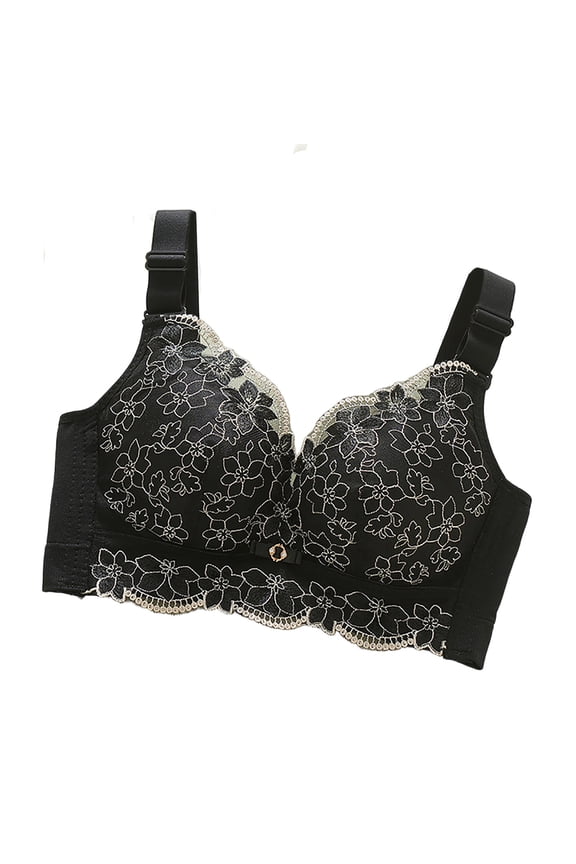 Women's Bra Push-Up Padded Wireless No Empty Cup Tummy Control Anti-Sagging Supportive Daily Comfortable Loungewear