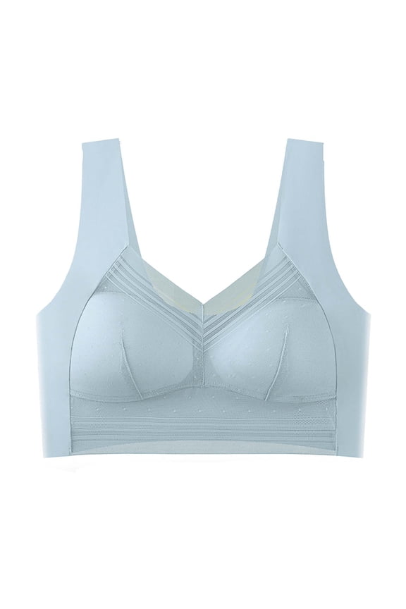 Women's Bra Solid Color Lifting Gathering Folding Plus Size Fashion Soft Comfortable Everyday Bra Summer Beach Pool Vacation
