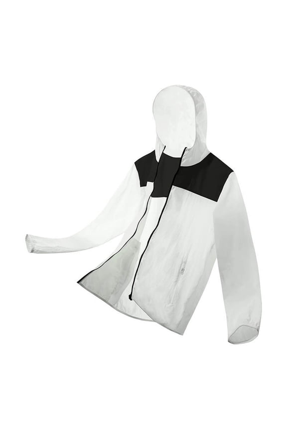 Women's Men's Athletic Hooded Jacket Long Sleeve Fishing Windproof Lightweight Hiking Coat, Water-Repellent & Sun Protection Shirt for Hiking Camping Outdoor Daily