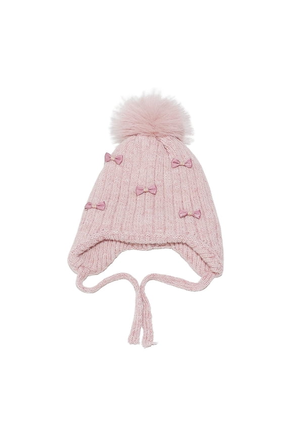 Women's Winter Knitted Wool Hat, Imitating Mink Wool Ear Protection Beanie, Stylish Cold-proof Cap for Daily & Outdoor Wear