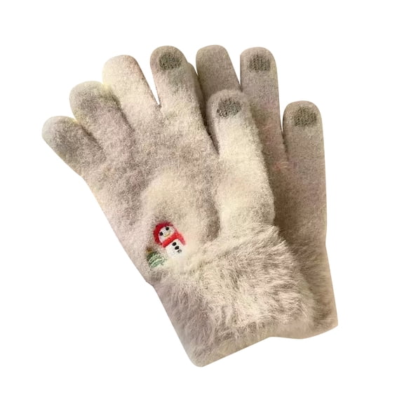 Betivan Women's Winter Outdoor Gloves Velvet Thickened Fleece Lined Cold Proof Warm WindproofSoft Fit Casual Daily Wear Cycling Gloves