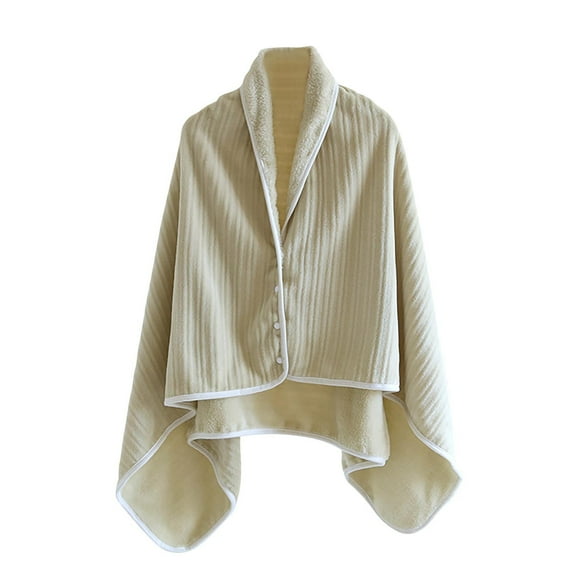 Betivan Women's Winter Thick Flannel Solid Color Shawl Blanket Cloak Warm Cape Wrap, Winter Scarves for Women, Women's Scarves & Wraps, for Home Outdoor
