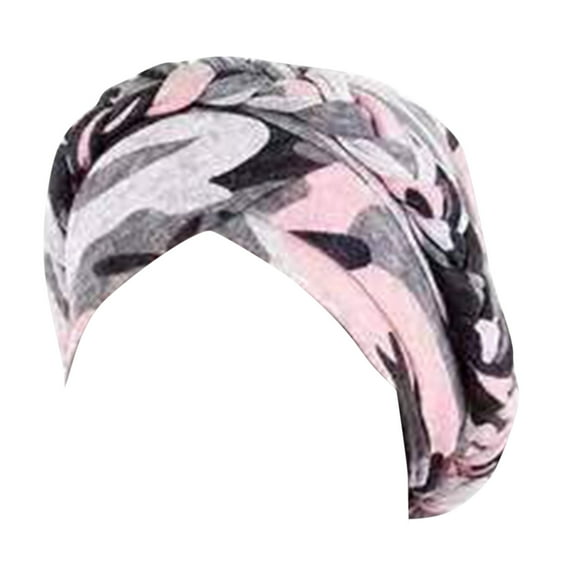 Cap Head Wraps for Women Chemo Cancer Hat Caps Ethnic Pre-Tied Twisted Braid Hair Cover Wrap Headwear