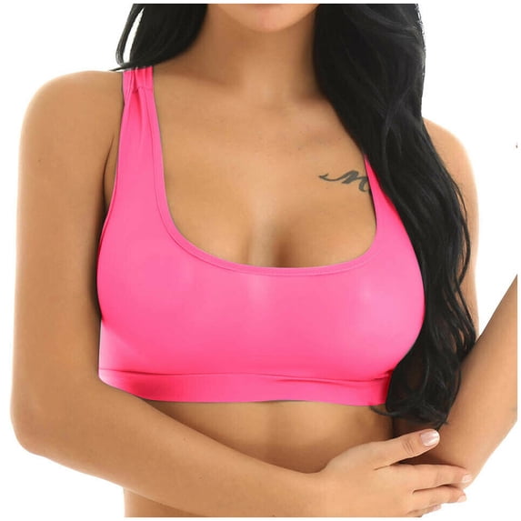 Betiyuaoe Sports Yoga Bra Seamless Underwear Mesh See-Through Stretch Workout Crop Vest Bras