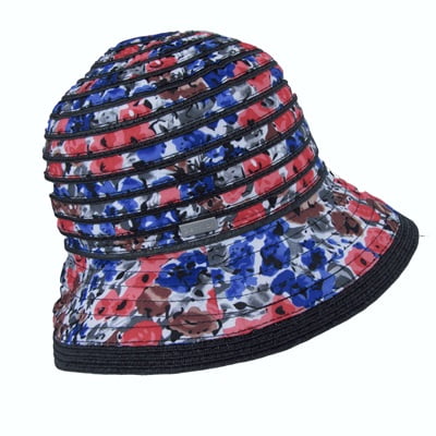 Betmar Biscayne Bay Women’s Summer Hat-Black Multicolored- (One Size Fits Most)