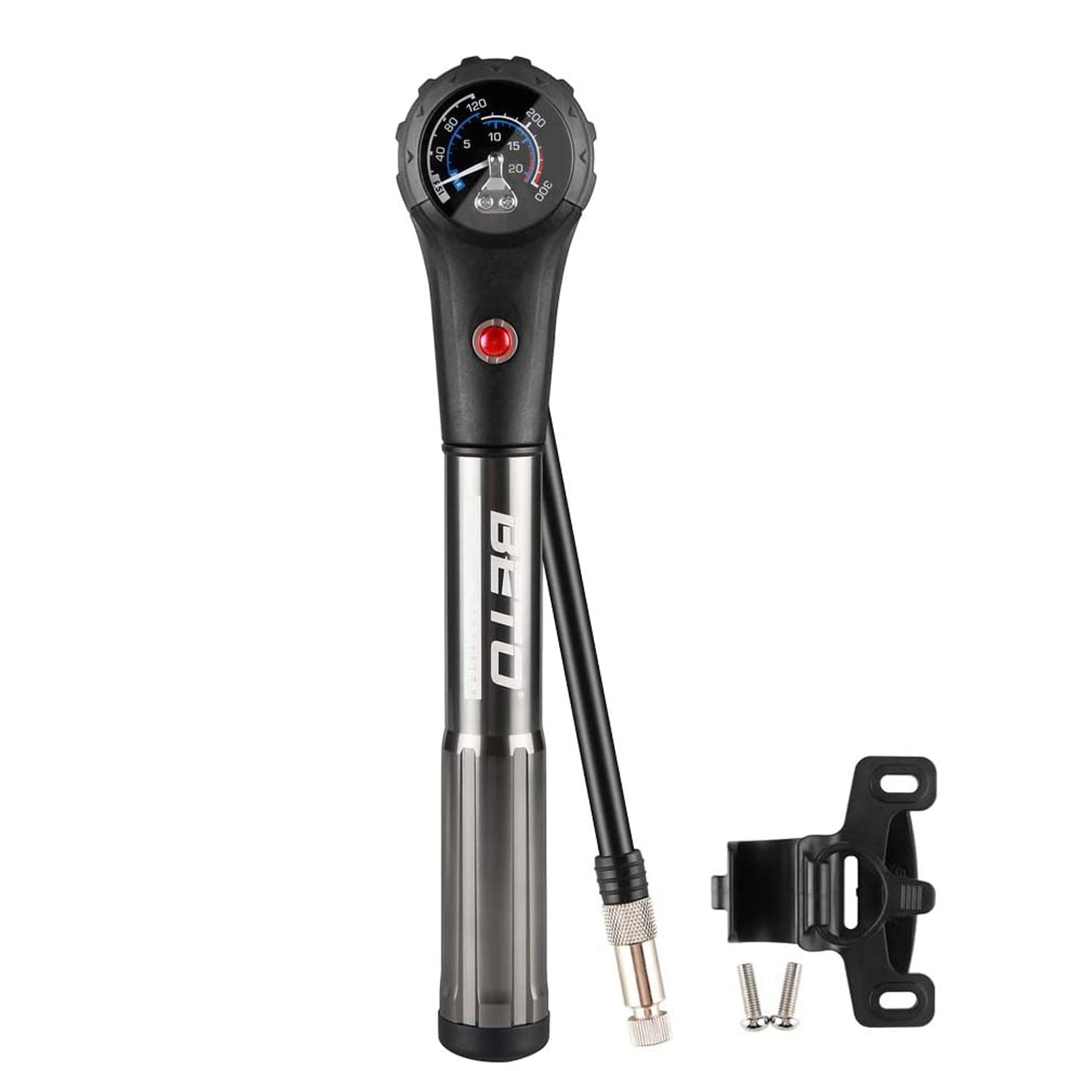 Beto Bike Tire Shock Pump MTB 300psi High Pressure for Rear Shock Suspension Fork Schrader Presta Valve Adapte Walmart