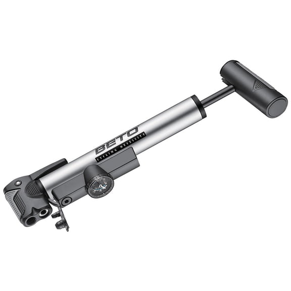 Beto CLD-036G - One-Way T-Handle Alloy Mini Pump with Gauge