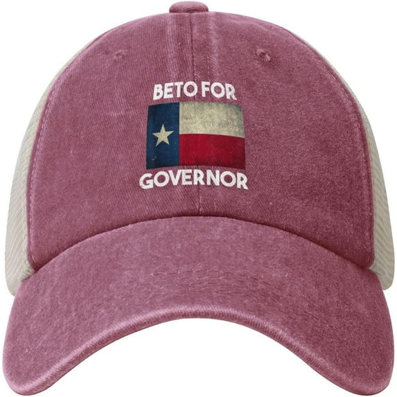 Beto for Governor - Vote O'Rourke Texas Beto Gover Cowboy Hat Men Vintage Mesh Baseball Cap Women Trucker Hat Black