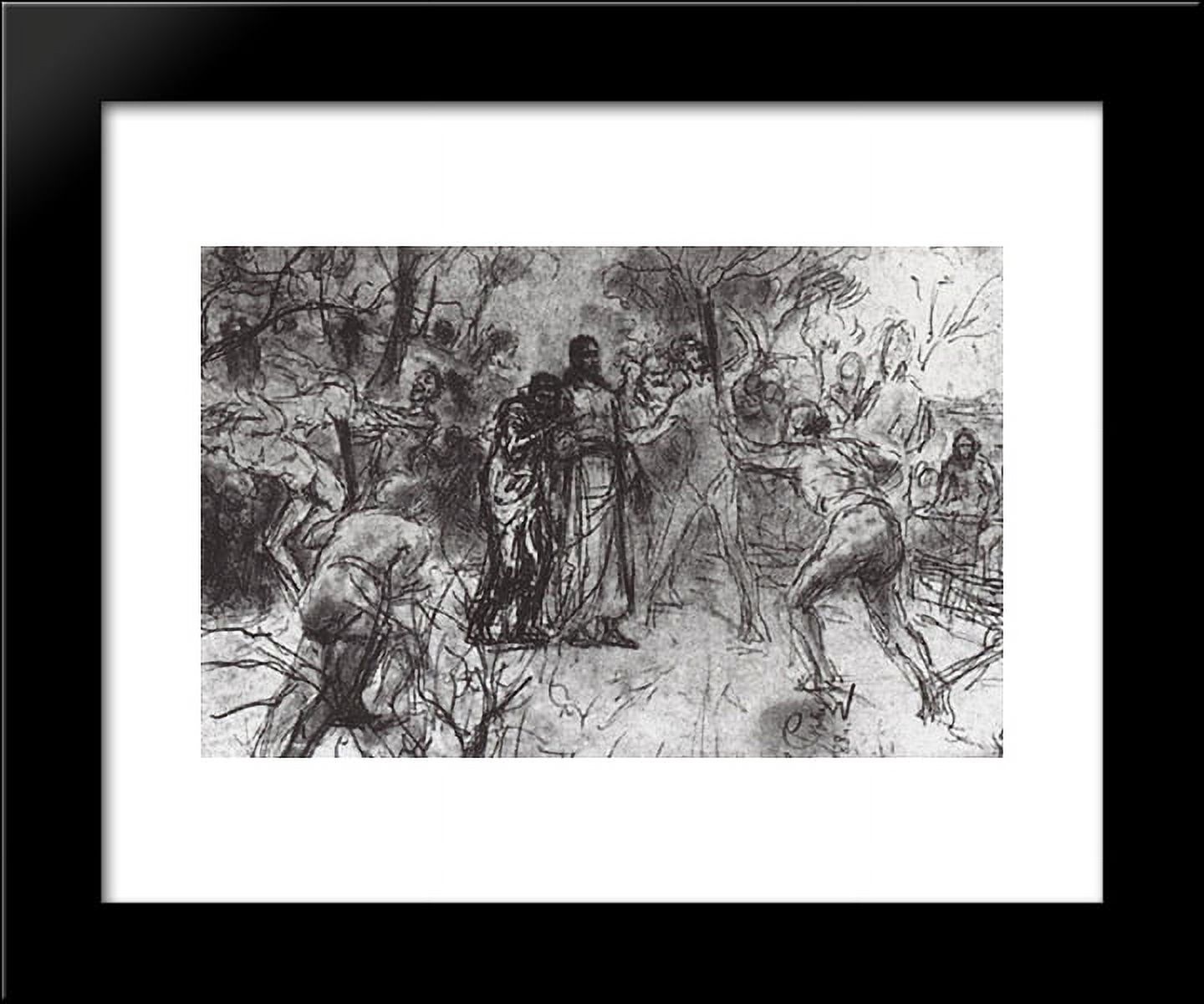 Betrayal in the Garden of Gethsemane 20x24 Framed Art Print by Repin ...