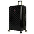thumbnail image 1 of Betsey Johnson 26 inch Checked Luggage - Expandable Hardside Suitcase (Heart to Heart Black), 1 of 7