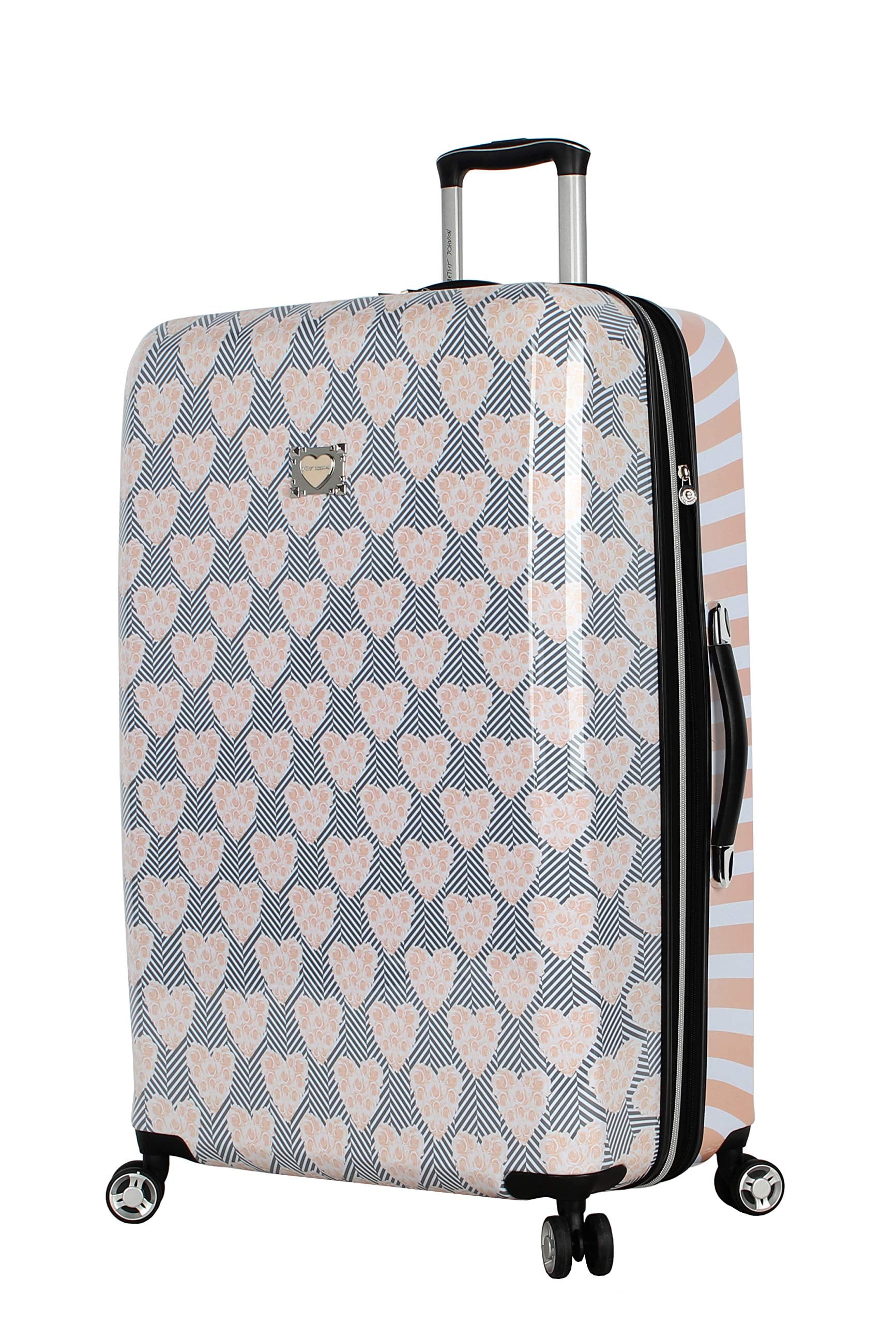 Betsey Johnson 30 Inch Checked Luggage Collection Expandable Scratch