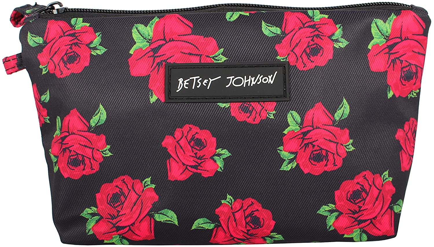 Betsey Johnson 8.5 Inch Zipper Cosmetic Pouch Small Toiletry 