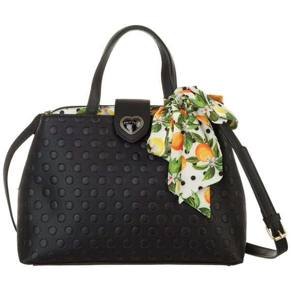 Betsey Johnson Aria Deboss Dotted Satchel One Size