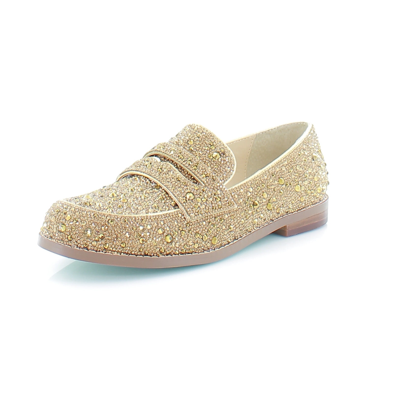 Betsey Johnson Aron Womens Slip On 11 BM US Gold - Walmart.com