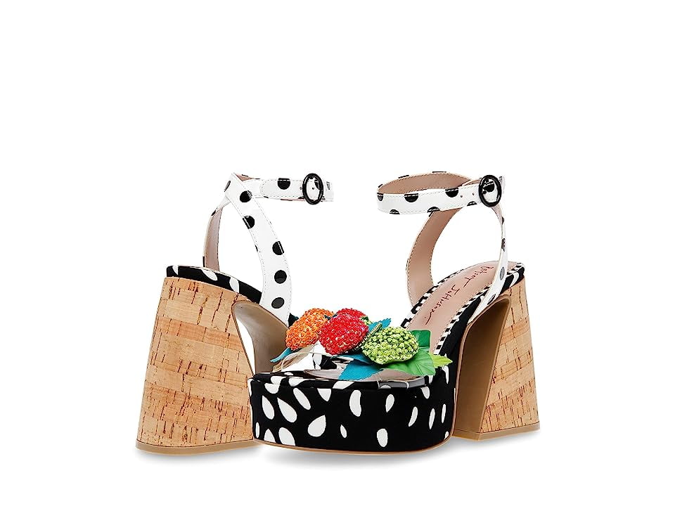 Betsey Johnson Betsey Johnson Womens Sprite Black, White Multi 9.5M