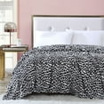 thumbnail image 1 of Betsey Johnson Betsey'S Leopard Plush-Fleece Pink Blanket-King, 1 of 6