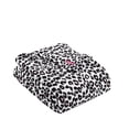 thumbnail image 1 of Betsey Johnson Betsey'S Leopard Plush-Fleece Pink Blanket-Twin, 1 of 9