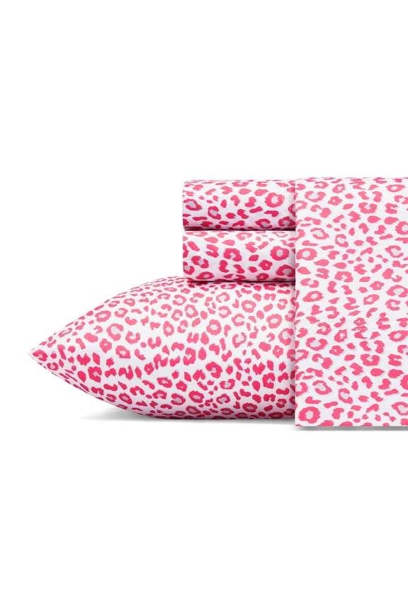 Betseys Leopard Pink Full Sheet Set