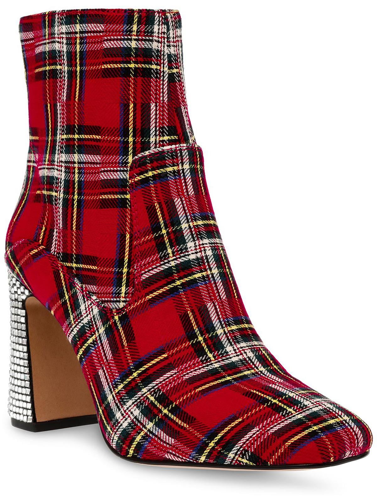 Betsey Johnson Womens Blanche Rhinestone Zip Up Ankle Boots Walmart
