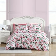 Betsey Johnson Blooming Roses Pink Twin Duvet Cover Set