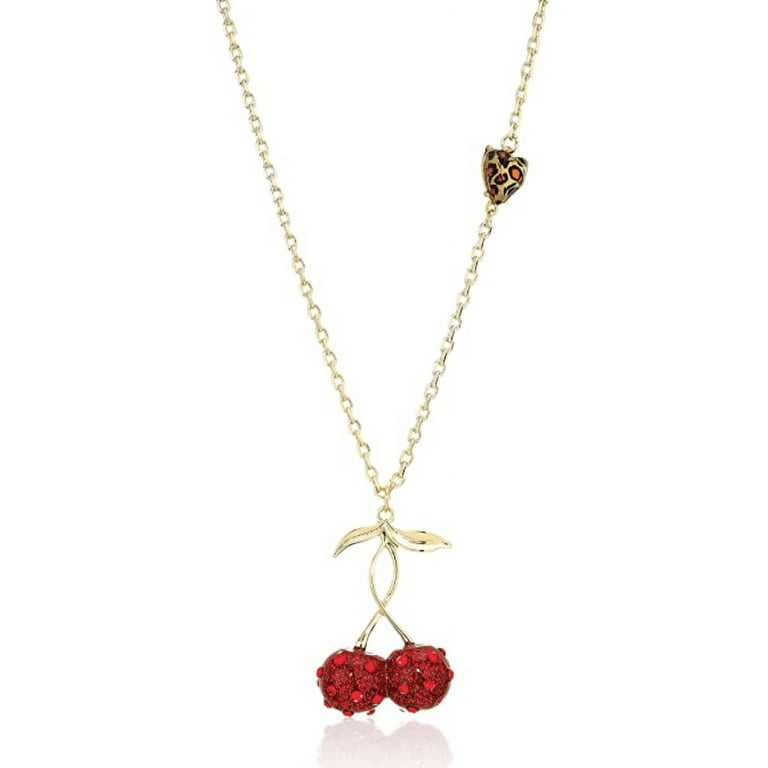 Betsey johnson sale cherry necklace