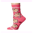 thumbnail image 1 of Betsey Johnson Christmas 1-pack Crew Socks in a Holiday Ornament 9-11/Gingerbread, 1 of 2