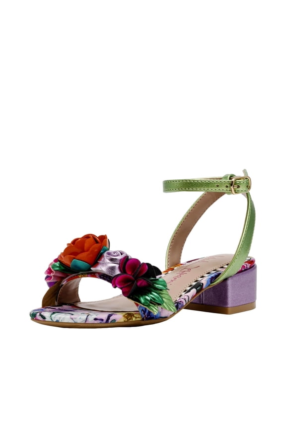 Darcy Heeled Sandal Pale Pink Floral BK-DARCY Pre-School Size 13