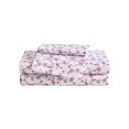 thumbnail image 1 of Betsey Johnson Floral Toile White & Mauve Pink Full Sheet Set, Soft Easy-Care Bedding, Machine Washable, 1 of 8