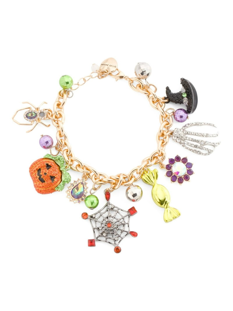 Betsey Johnson Halloween Disco Scream Queen Charm Bracelet
