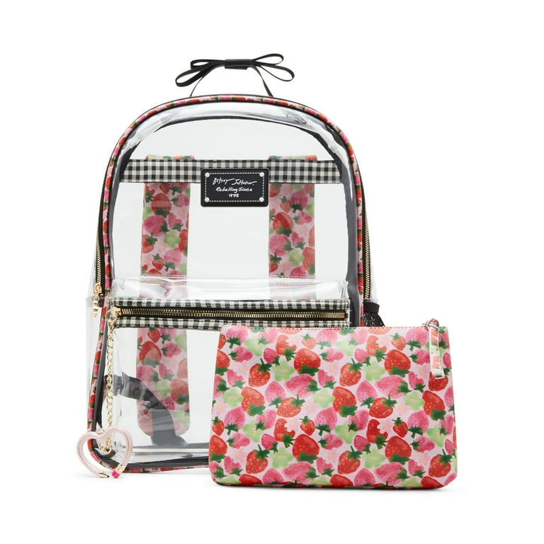 Betsey johnson clear backpack online