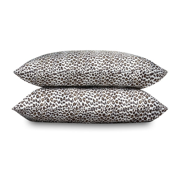 Betsey Johnson Leopard Pillowcases, Standard, Black, Satin Pillowcases