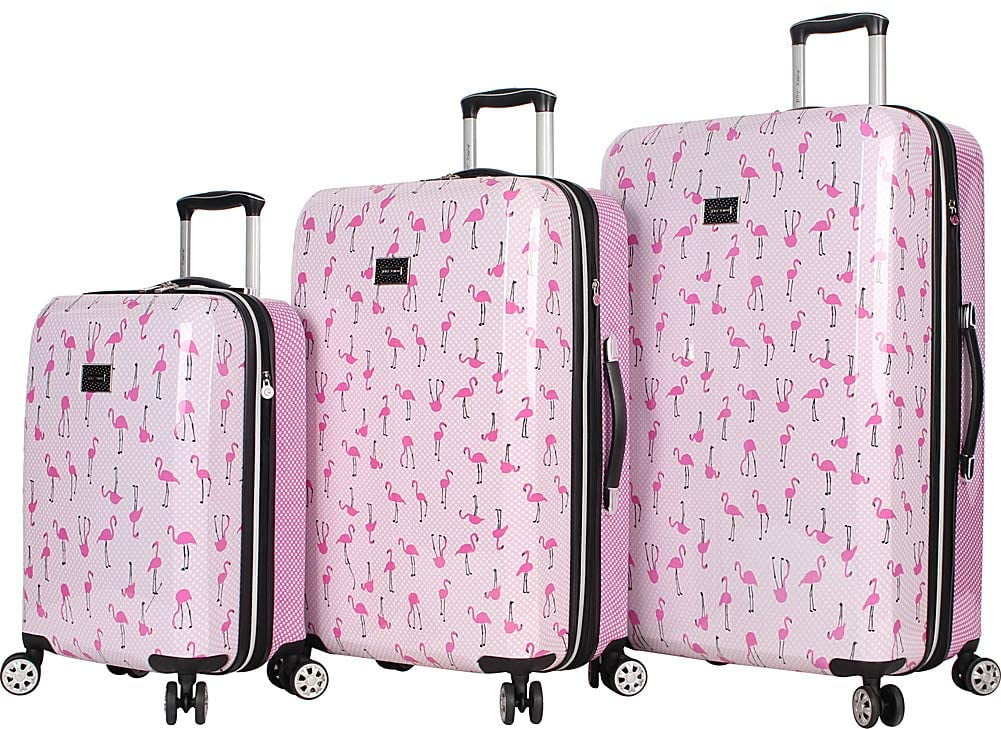 Betsey Johnson Luggage Hardside 3 Piece Set Suitcase with Spinner Wheels (20 inch 26 inch 30 inch), Size: One size, Other