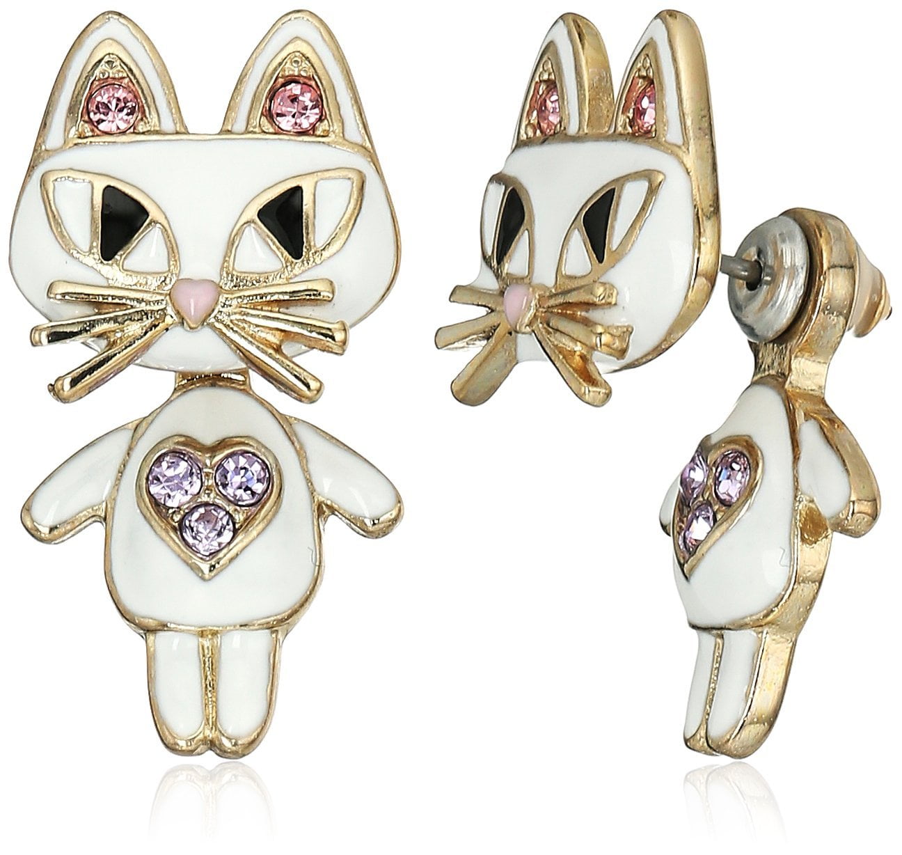Betsey johnson shop cat earrings