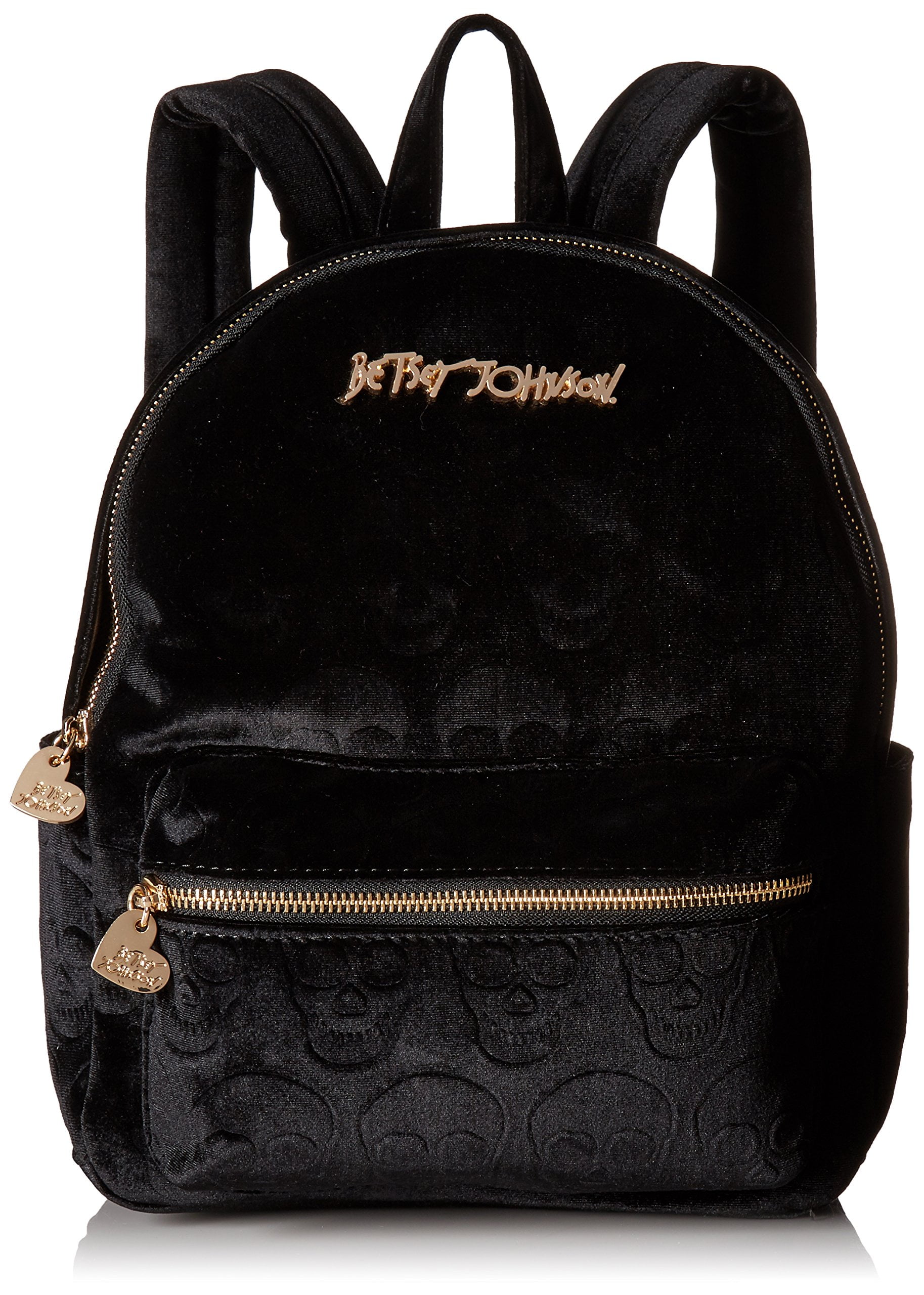 Velvet Party Bag Black Skull