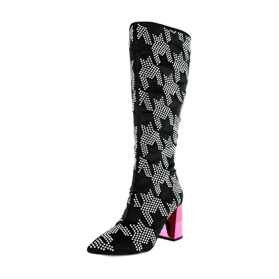 Betsey Johnson Naomy Women's Boots Black/Silver Size 9 M