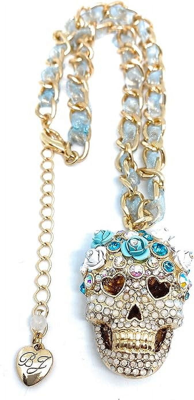 Halloween Betsey Johnson Sugar Skull Necklace Betsey Johnson