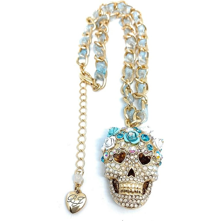 Betsey johnson skeleton necklace best sale