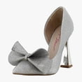 thumbnail image 1 of Betsey Johnson Nobble Women's Heels Silver Size 5.5 M, 1 of 8