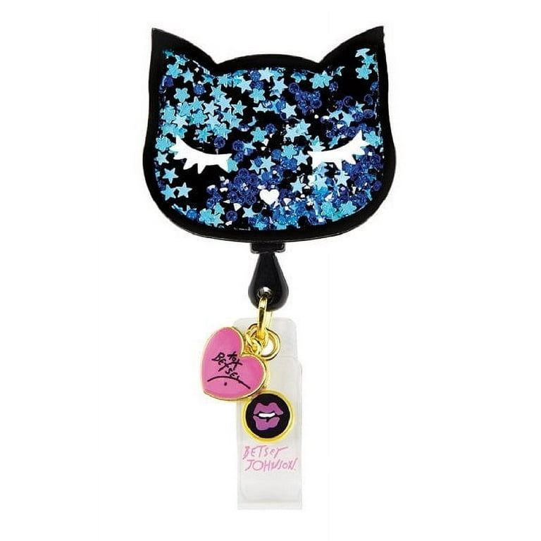 Betsey Johnson Retractable Badge Reels Color: Cat Shaker 