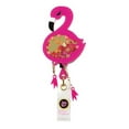 thumbnail image 1 of Betsey Johnson Retractable Badge Reels Color: Flamingo Shaker, 1 of 2
