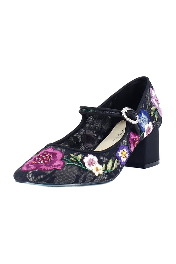 Rubee Women's Heels Black Multi Floral Size 6.5 M