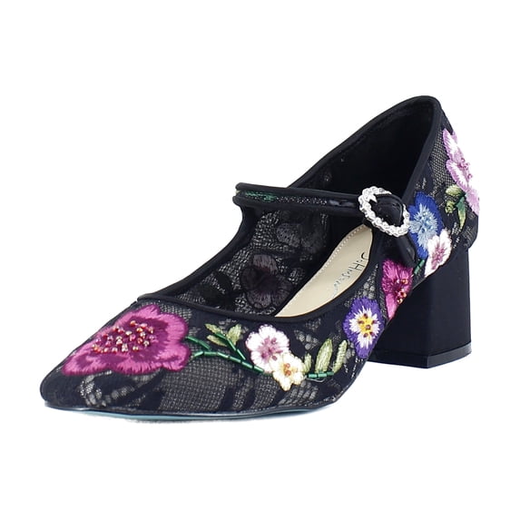 Betsey Johnson Rubee Women's Heels Black Multi Floral Size 8.5 M