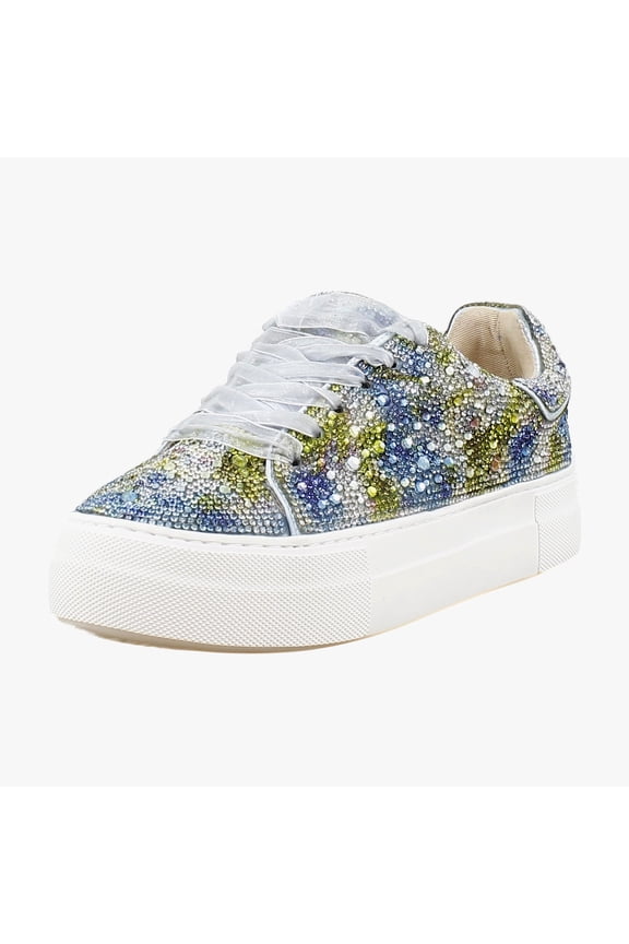 Sidny Women's Fashion Sneakers Blue Tulip Size 5.5 M